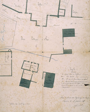 Plan de l’ancienne église