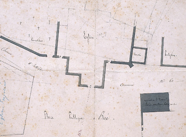Plan de l’ancienne église