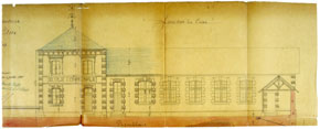 Plan de l'école par Charles Guillard, 1894