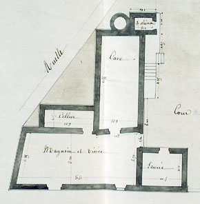 plan du sous-sol semi-enterré