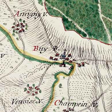Plan du comté de Sancerre