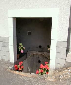 Aménagement d'une descente de cave.