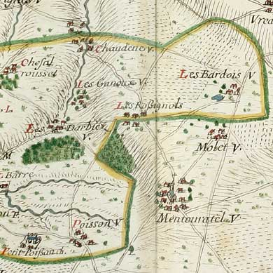 Plan du comté de Sancerre