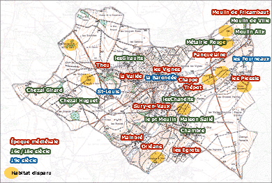 Chronologie de l'implantation de l'habitat