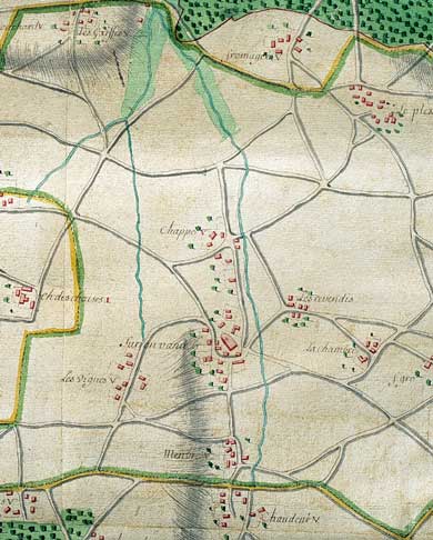 Plan du comté de Sancerre