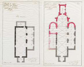 Plans de l'église
